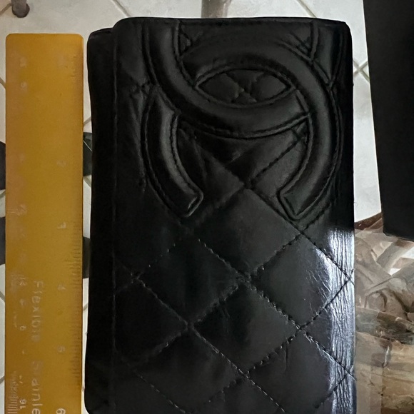 CHANEL Quilted Cambon Ligne Lambskin Leather Flap Wallet Black - Picture 14 of 16
